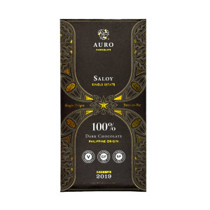 Auro Schokolade Saloy 100% Vorderseite