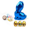 Ostergeschenkset mit Schoko-Osterhase und Ostereiern 