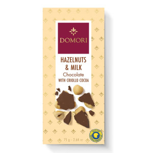 Domori Nocciola Vollmilch Haselnuss Vorderseite 2025