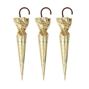 Simón Coll Vollmilch Regenschirm in goldener Farbe 3 Stück