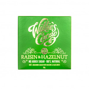 Willie's Cacao Raisin & Hazelnut with no added sugar 100%