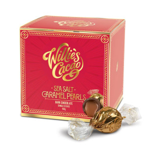 Willie's Cacao Sea Salt Caramel Pearls Zartbitter