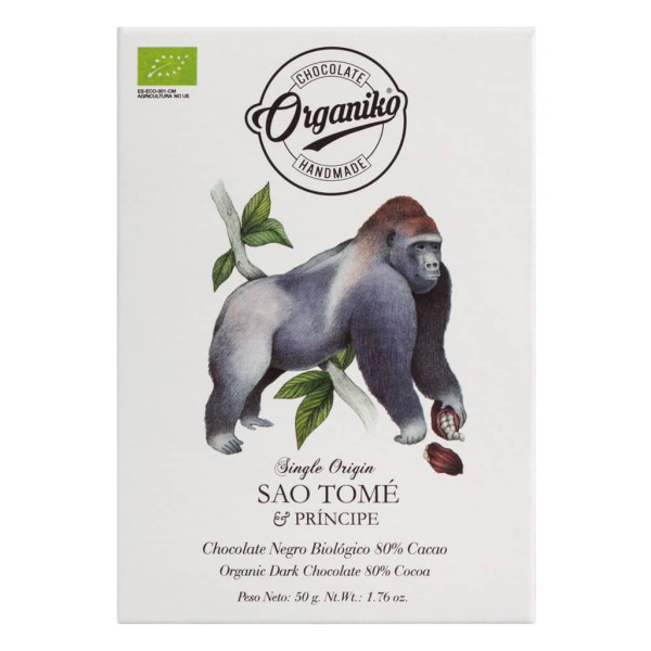Chocolate Organiko São Tomé und Príncipe 80% Vorderseite