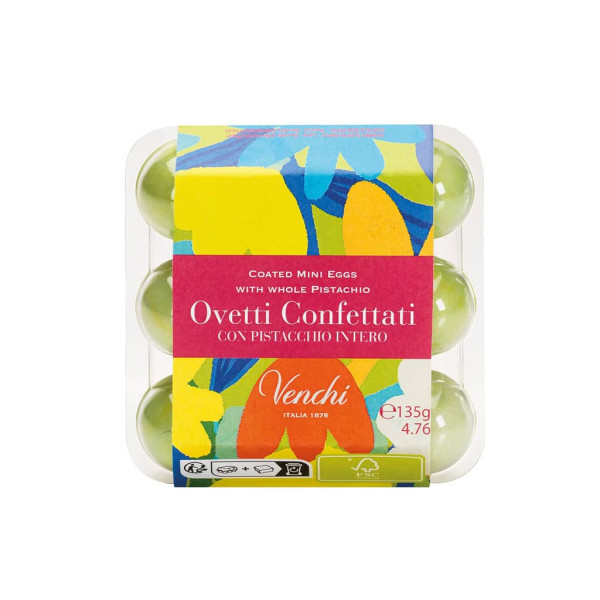 enchi dragierte Ostereier mit Pistazien-Gianduia-Schokolade