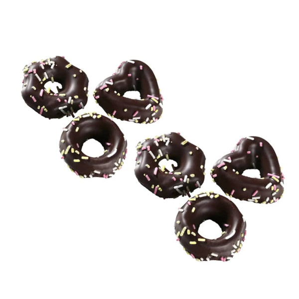 Cremige Ringe mit Zartbitter Schokolade