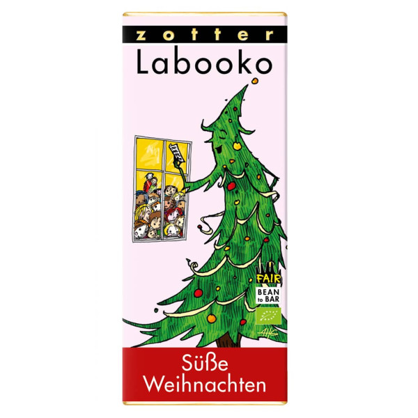 Zotter Schokolade Süße Weihnachten Vorderseite